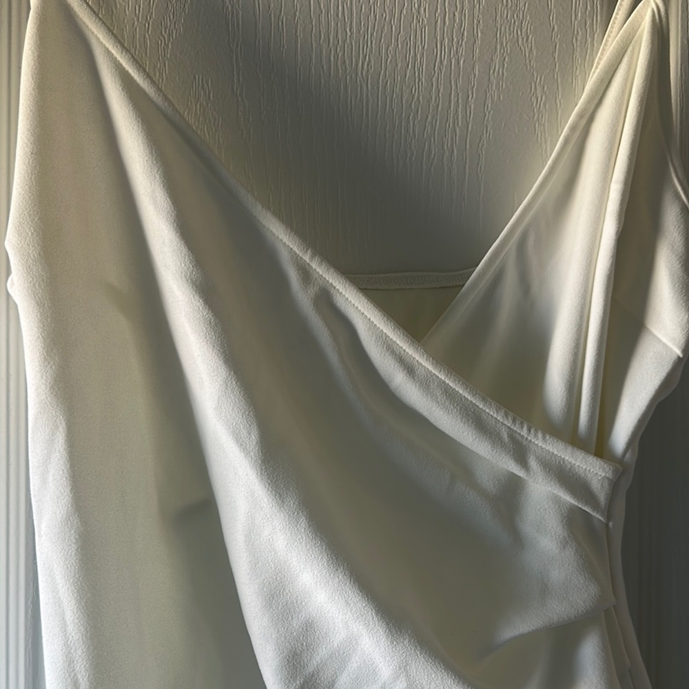 White Asymmetrical Sundress - Picture 4 of 4